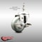 Service Caster 3 Inch 316SS Gray Polyurethane Swivel 3/8 Inch Threaded Stem Caster with Brake SCC-SS316TS20S314-PPUB-TLB-381615 - alternate 1